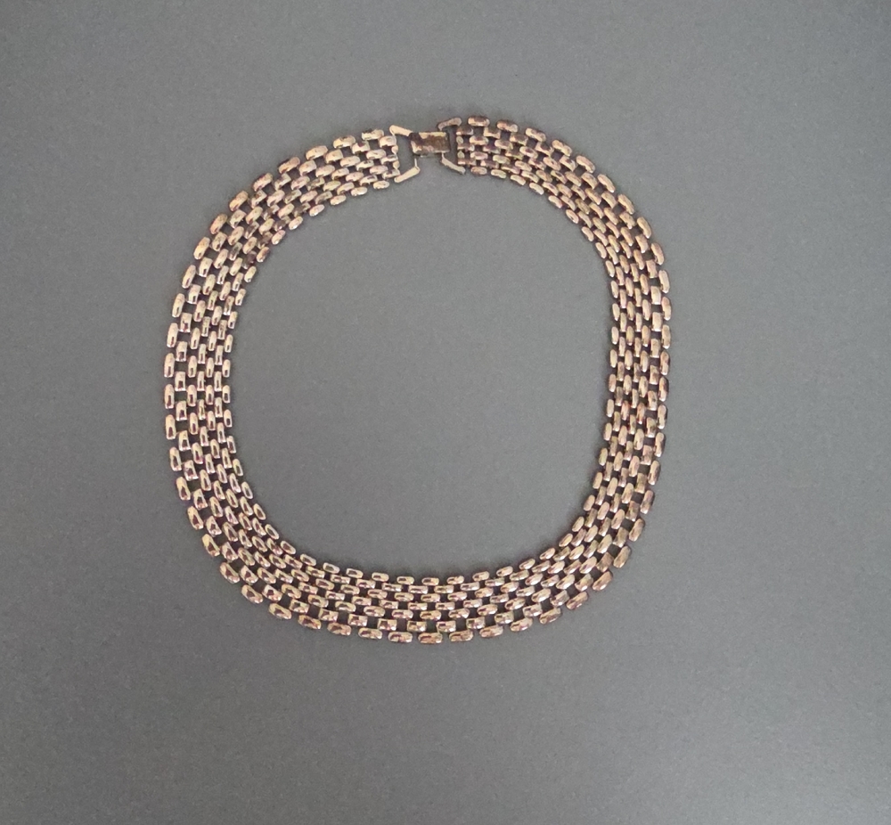 Multi-Strand Rose Gold Chain Necklace